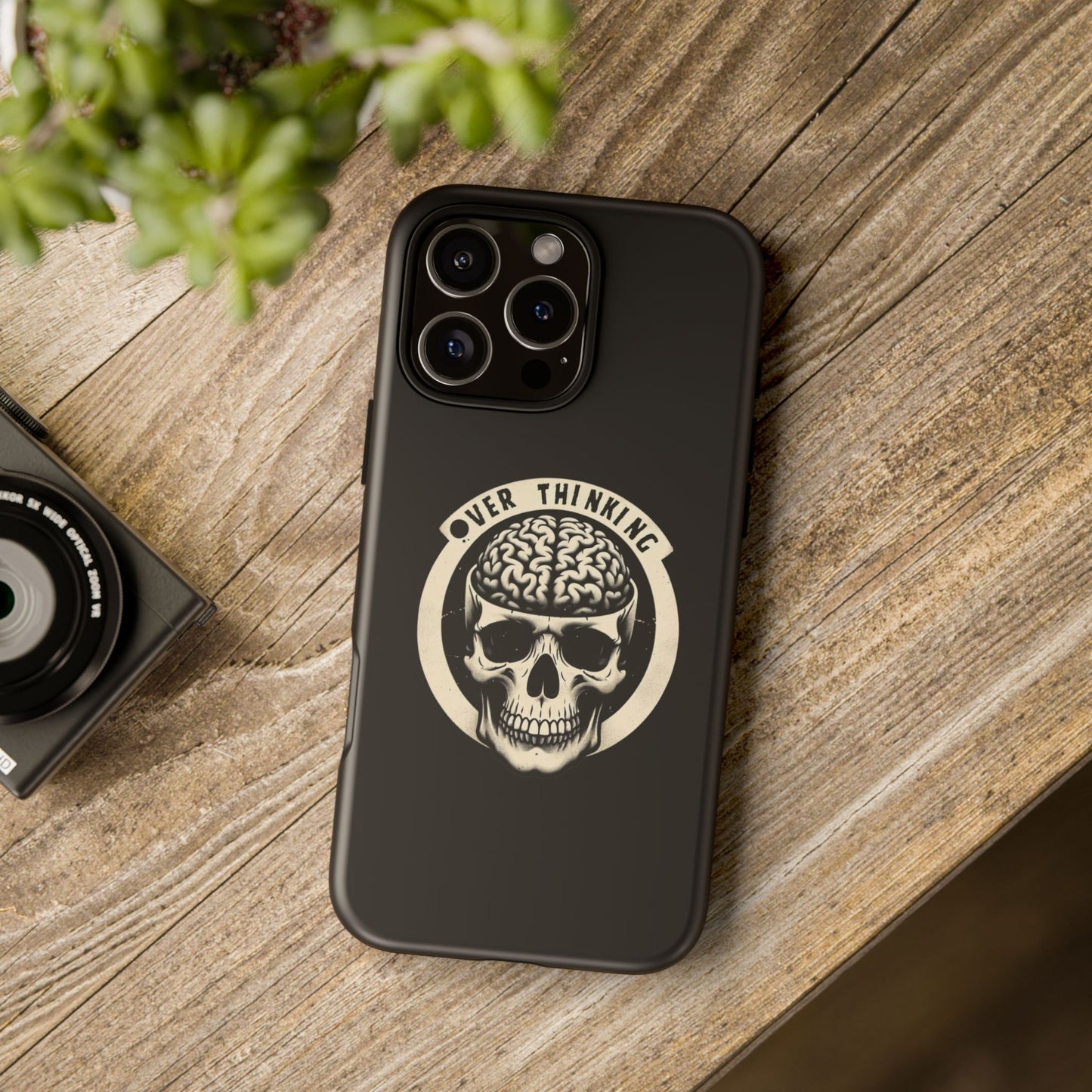 Overthinking Skelly iPhone Case