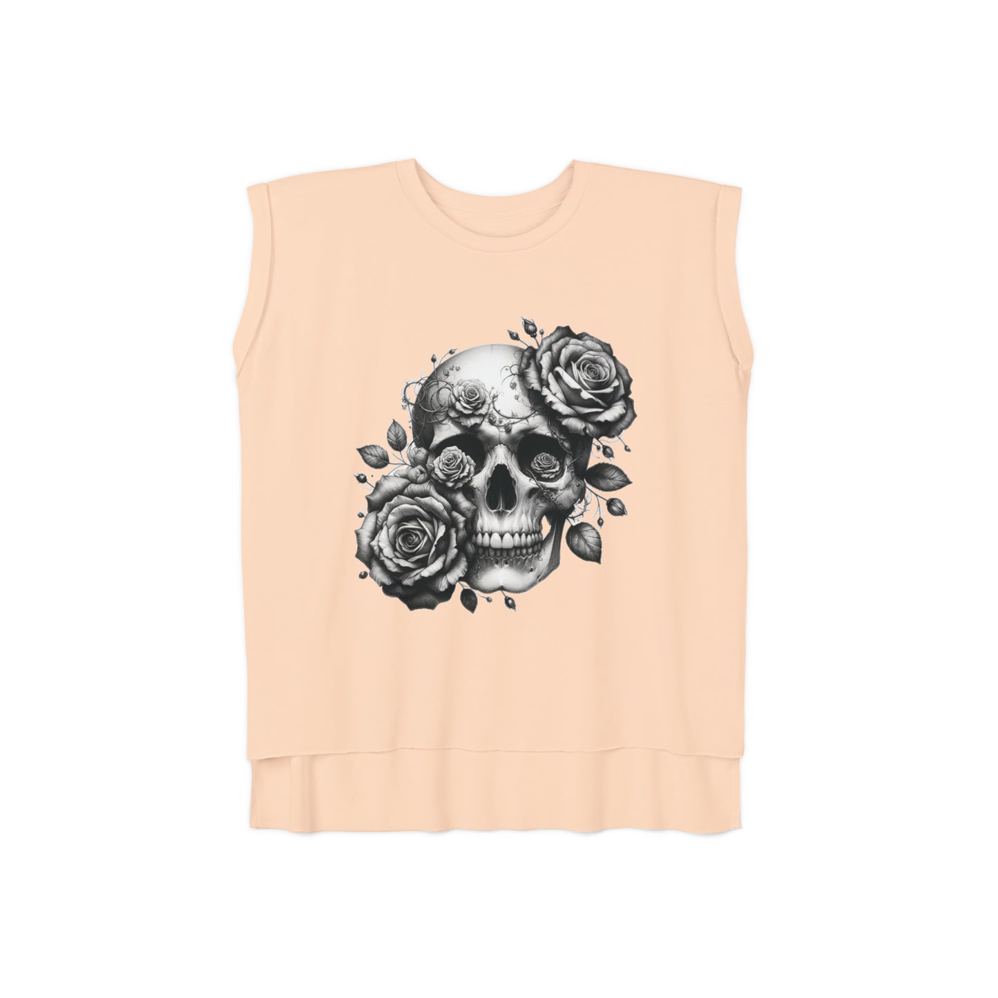 Floral Skull Muscle Tee