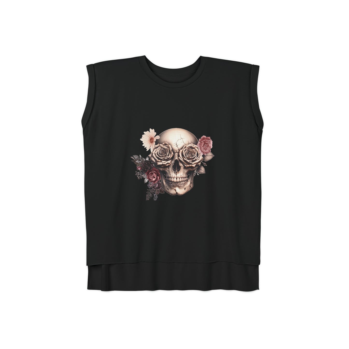 Rustic Garden Skull Muscle Tee