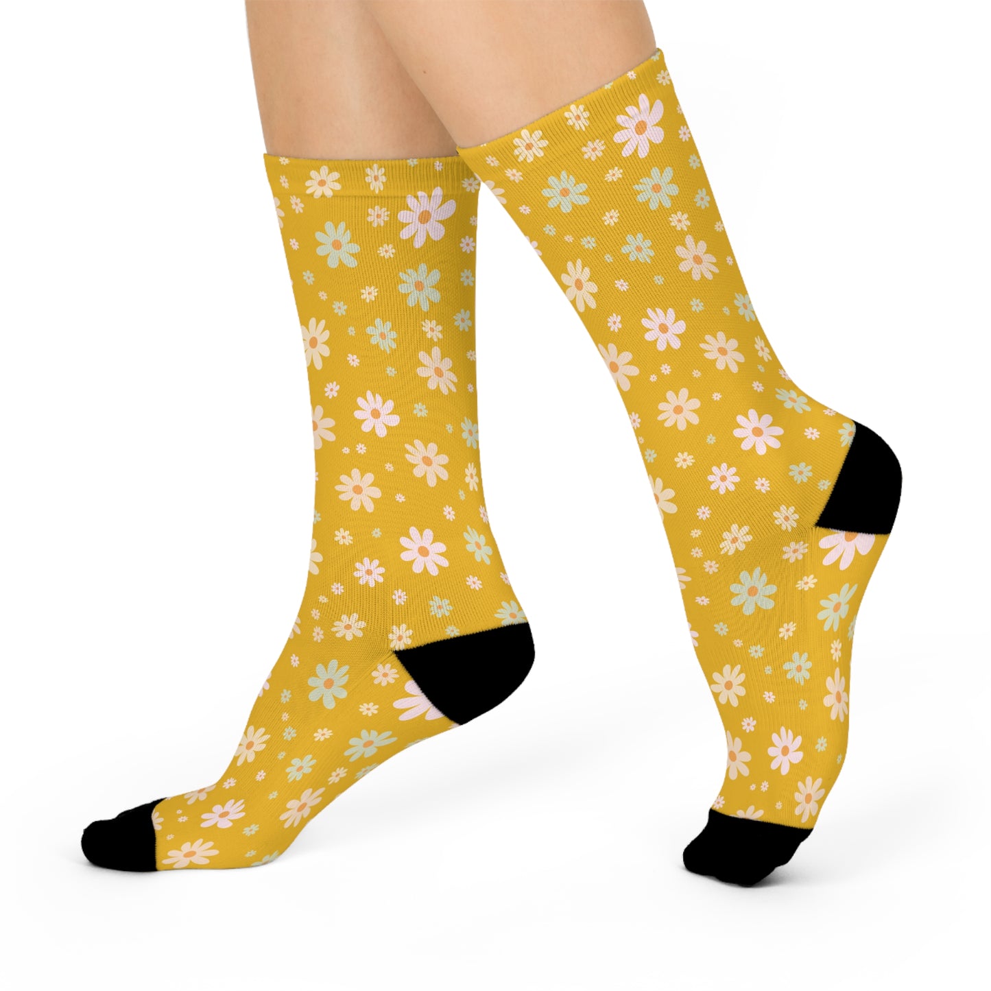 Retro Daisy Crew Sock