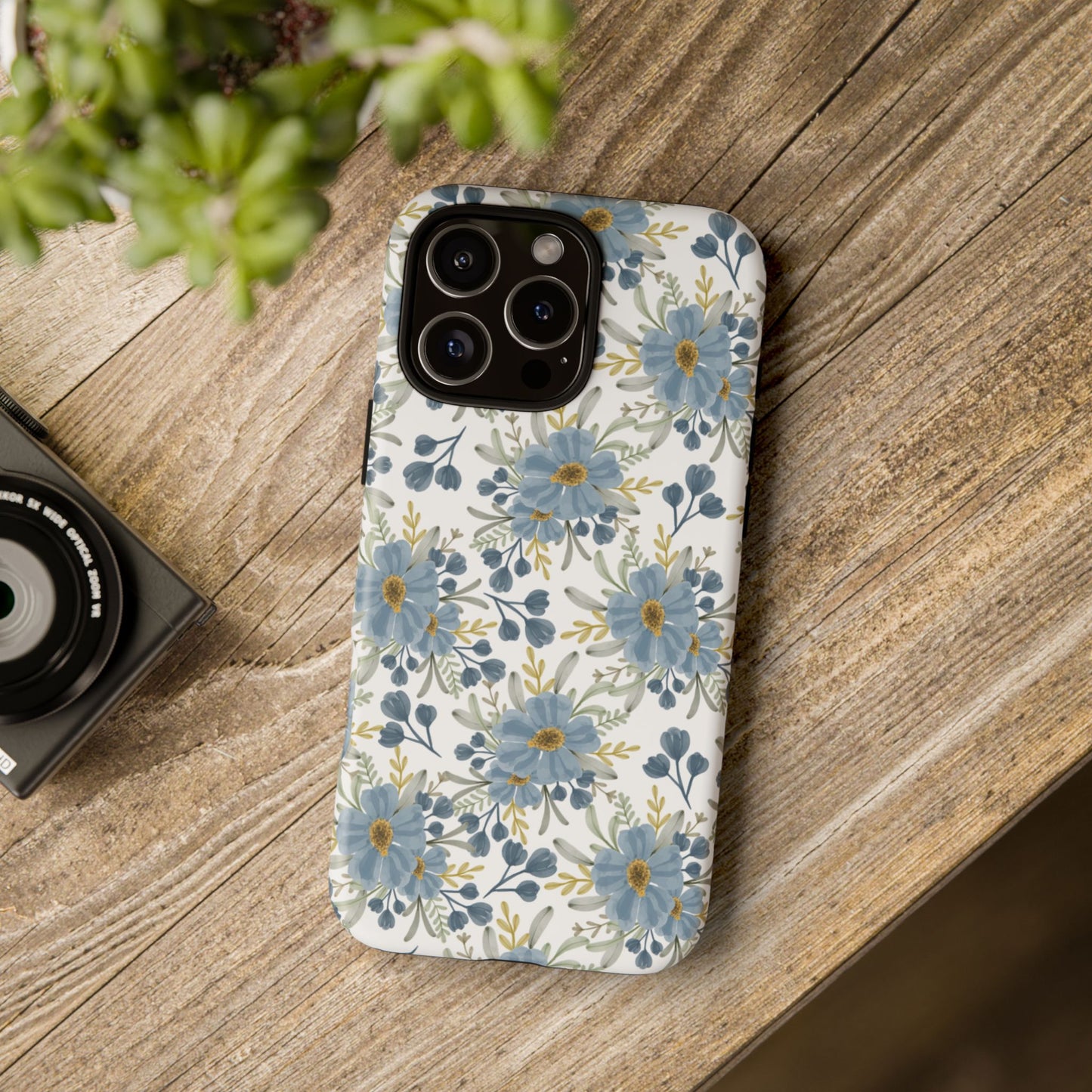 Blue Meadow Bloom iPhone Case