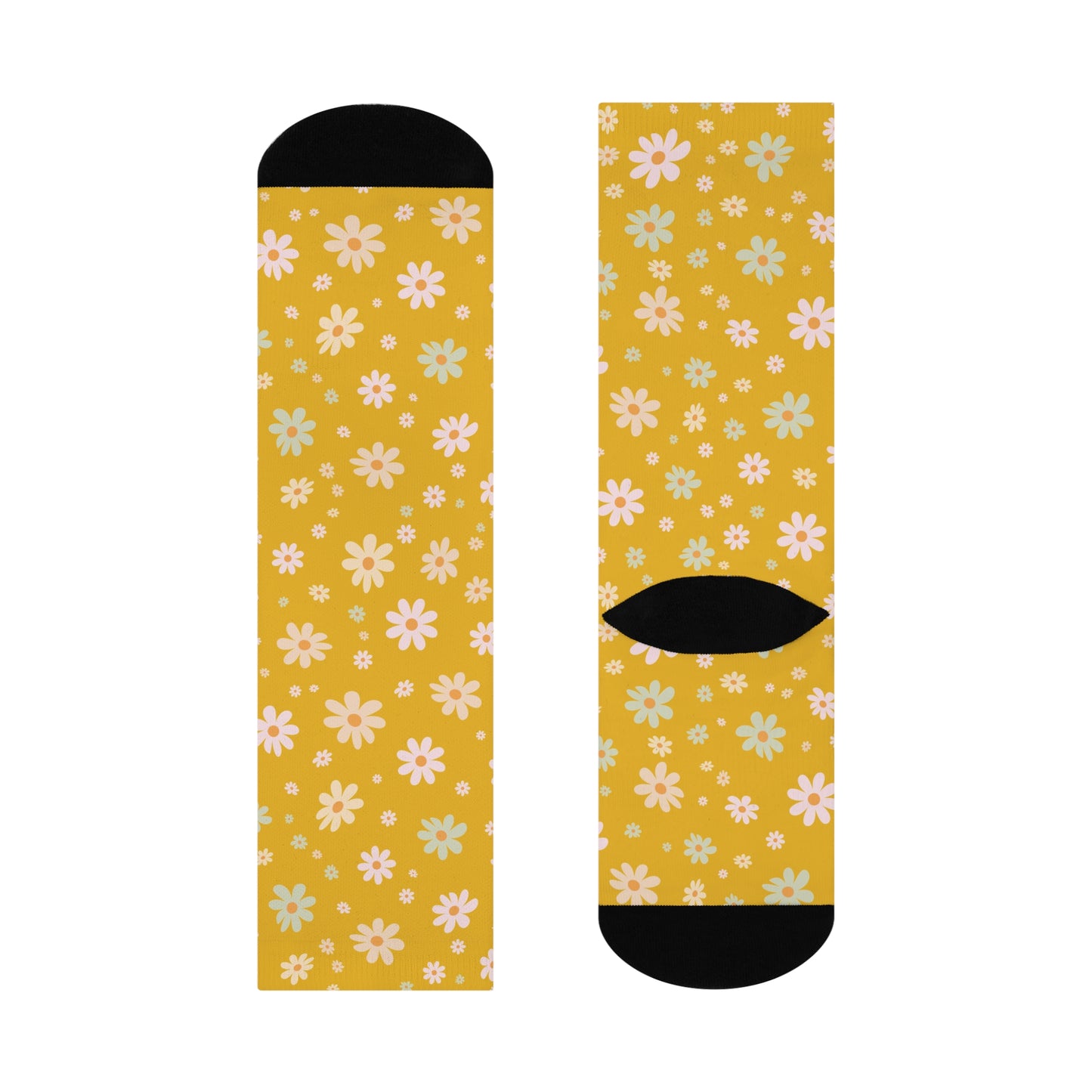 Retro Daisy Crew Sock
