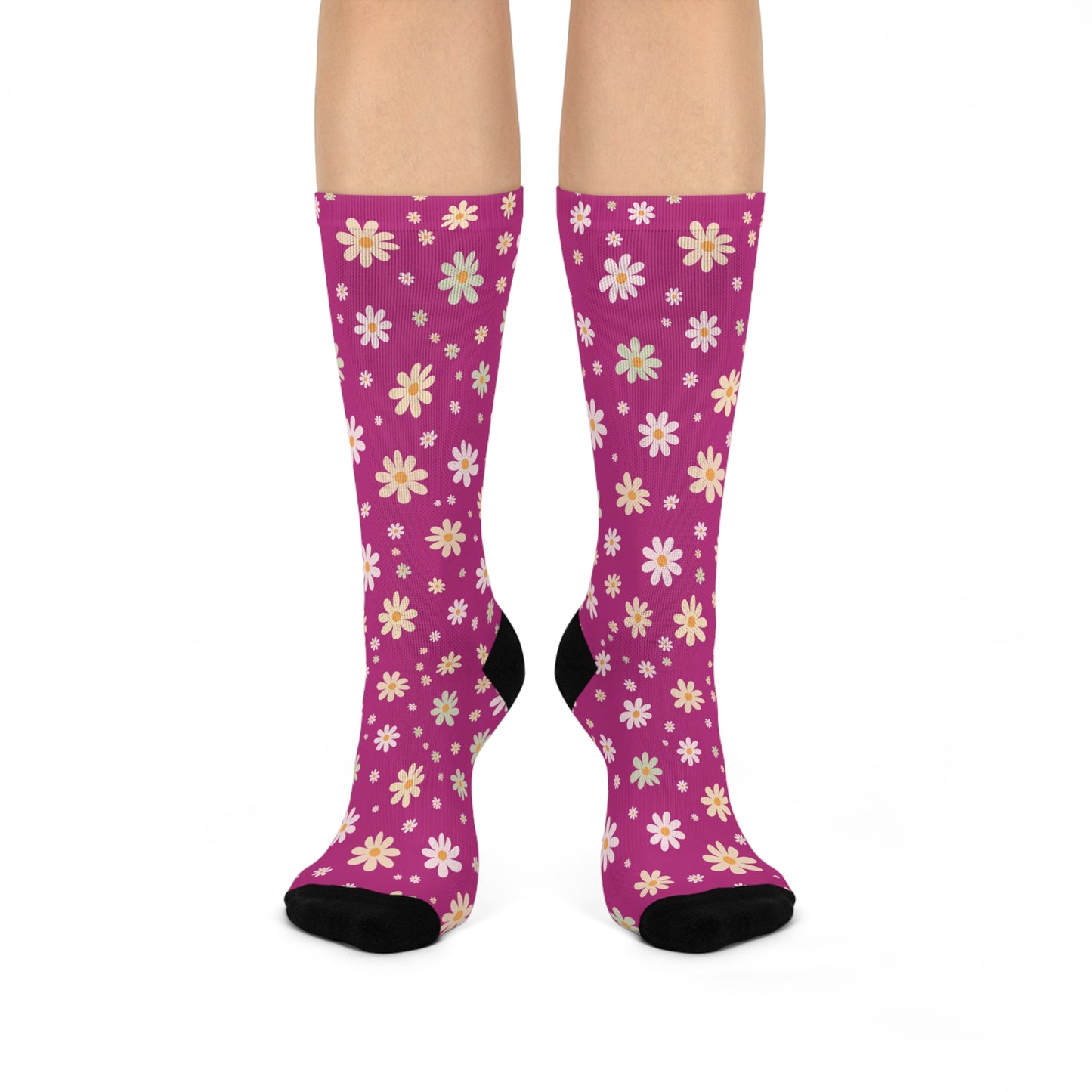 Retro Daisy Crew Sock