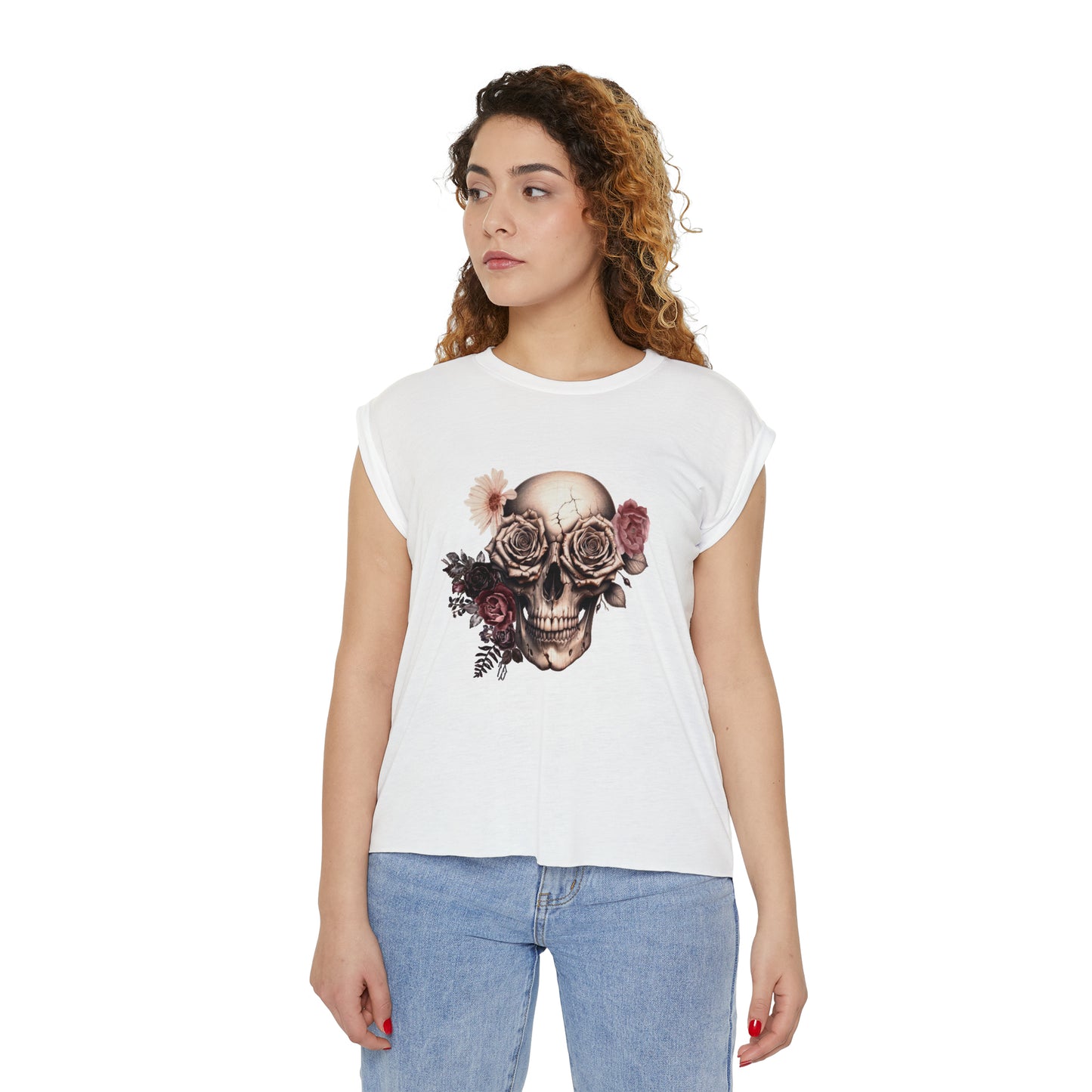 Rustic Garden Skull Muscle Tee