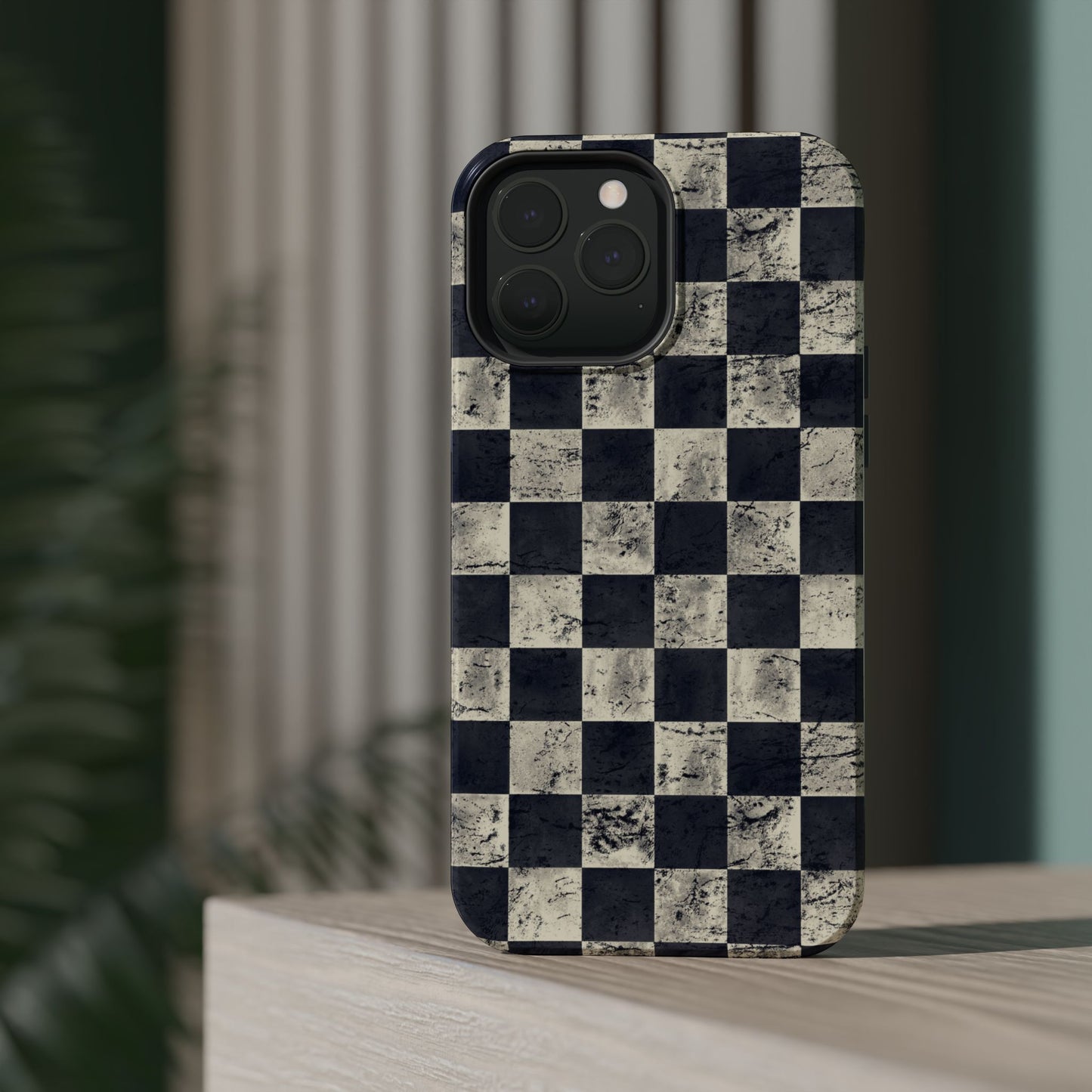 Checkered Magnetic iPhone Case