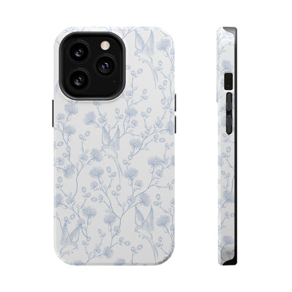 Bluebird Blossom Magnetic iPhone Case