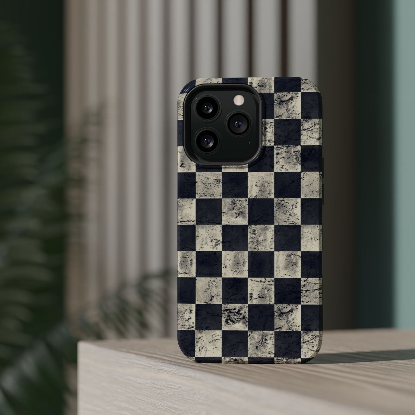Checkered Magnetic iPhone Case
