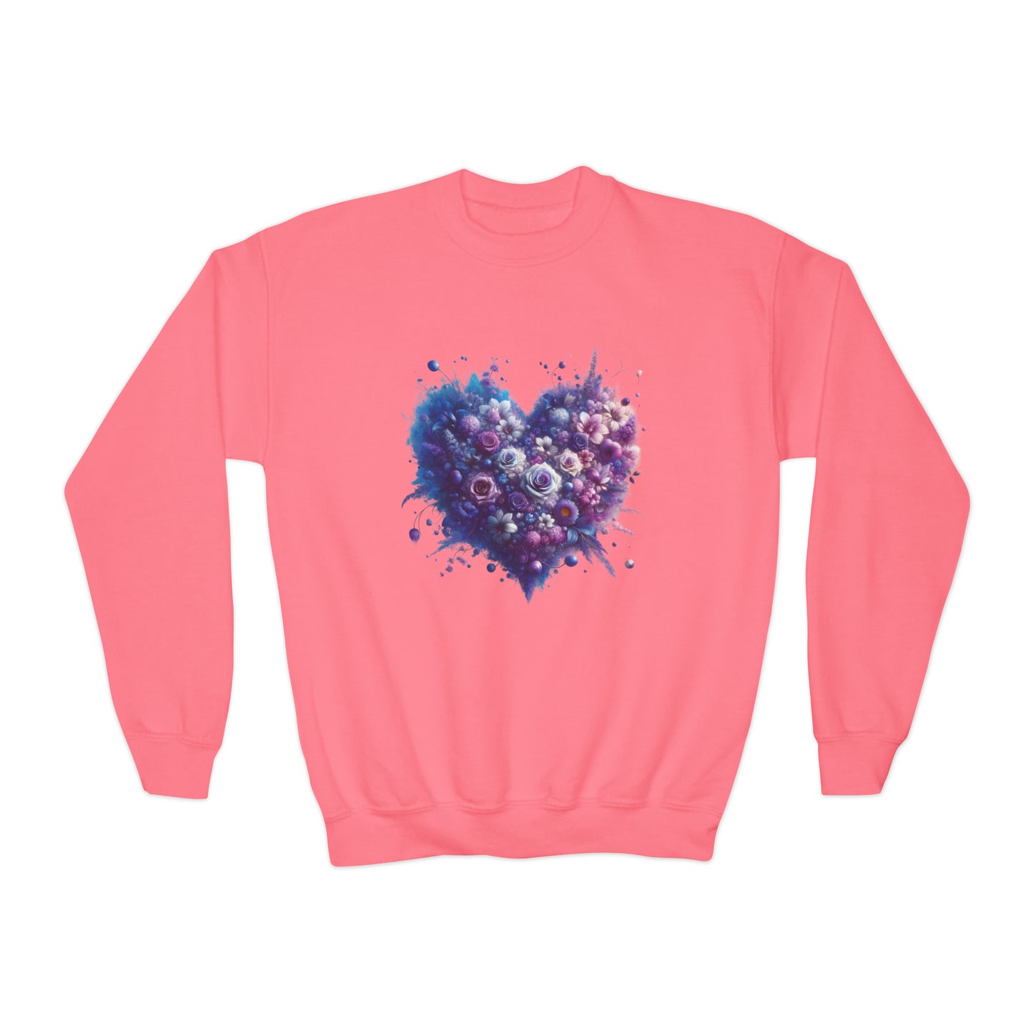 Kids Floral Heart Sweatshirt
