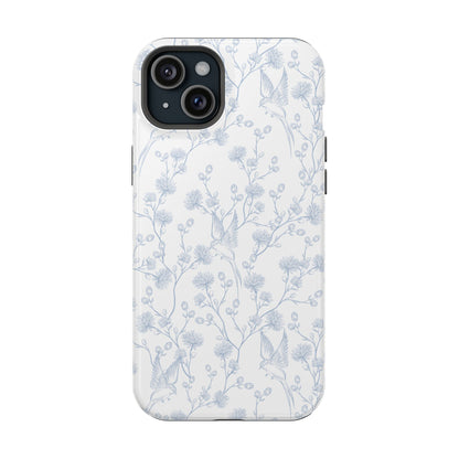 Bluebird Blossom Magnetic iPhone Case