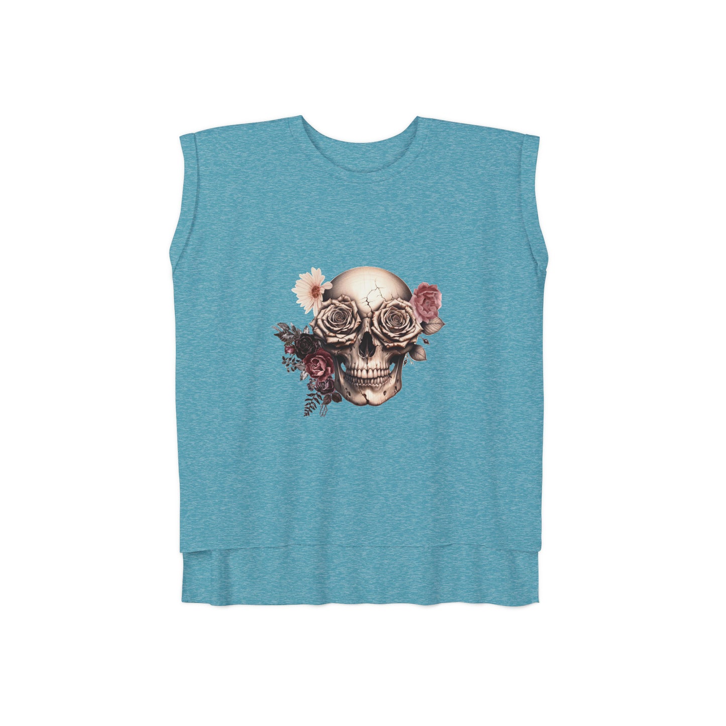 Rustic Garden Skull Muscle Tee