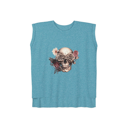 Rustic Garden Skull Muscle Tee