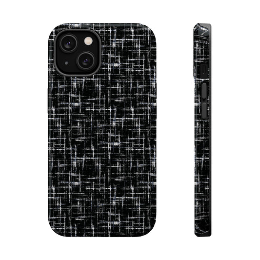 Midnight Grid Texture Magnetic iPhone Case