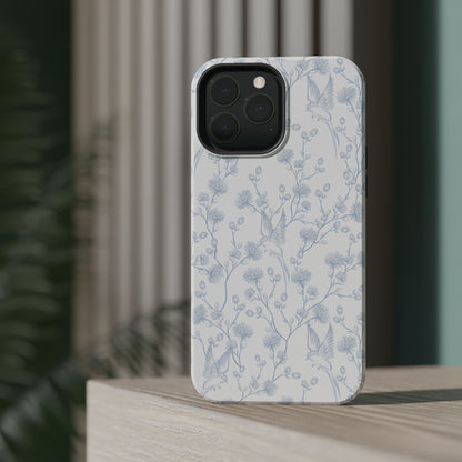 Bluebird Blossom Magnetic iPhone Case