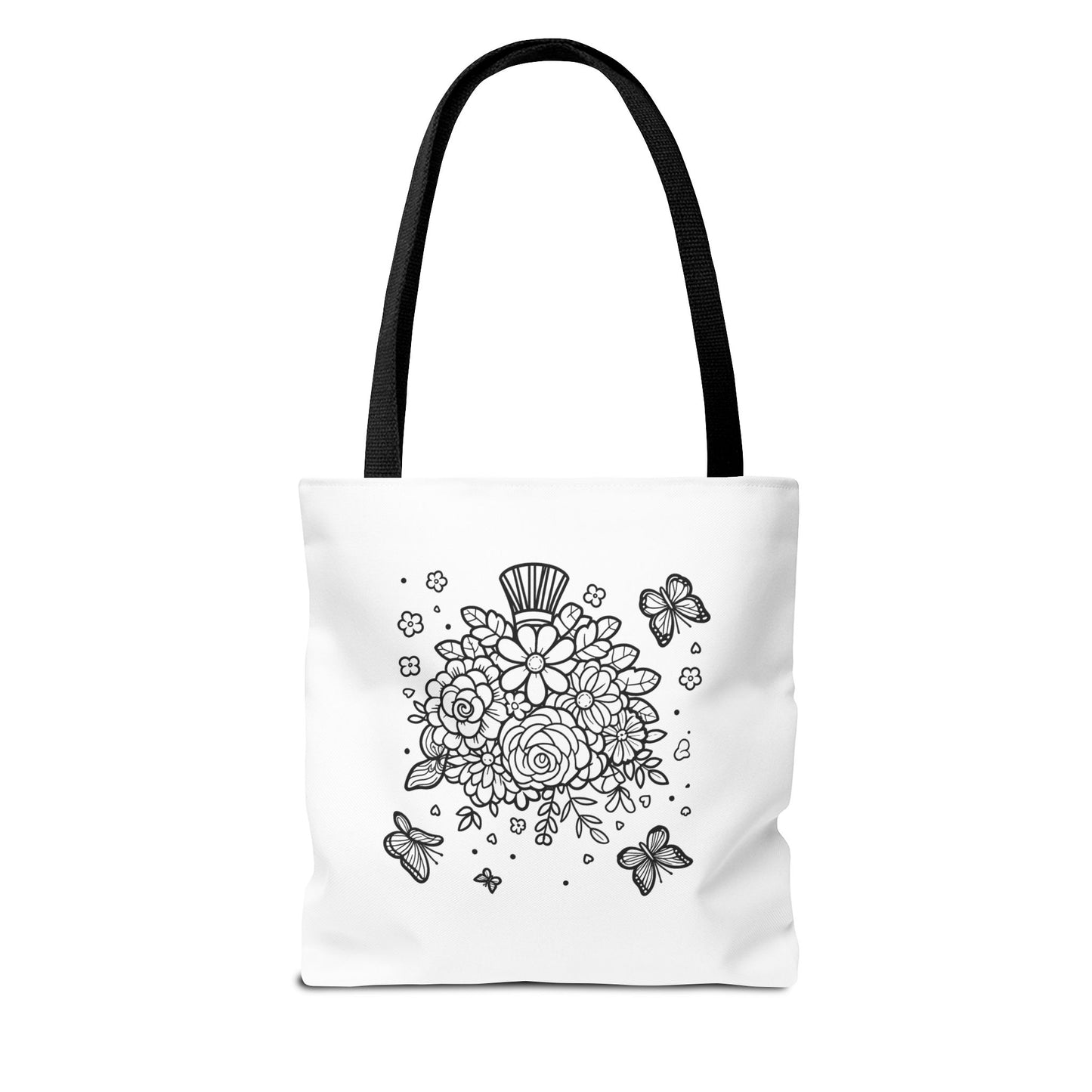 Color Me Flowers Tote Bag