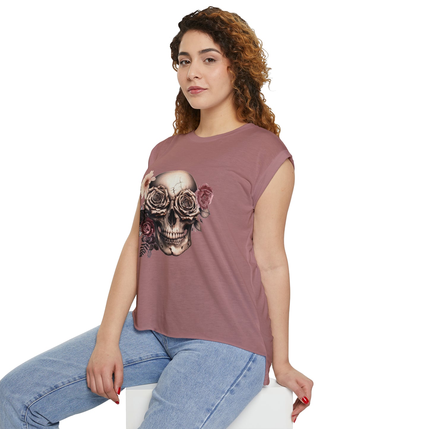 Rustic Garden Skull Muscle Tee