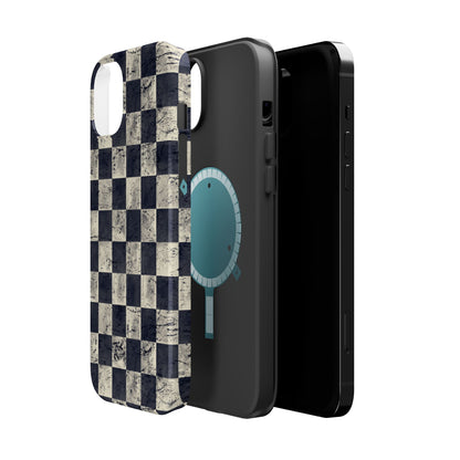 Checkered Magnetic iPhone Case