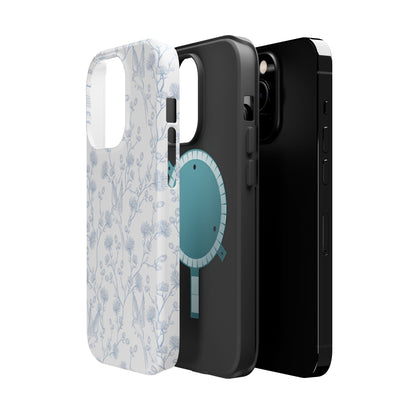 Bluebird Blossom Magnetic iPhone Case