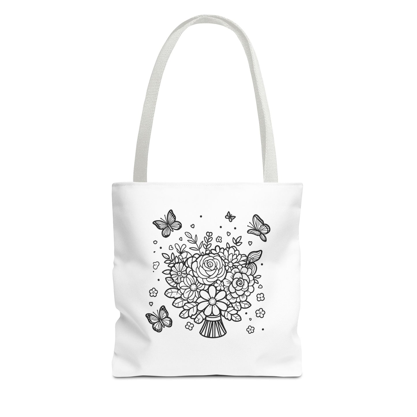 Color Me Flowers Tote Bag