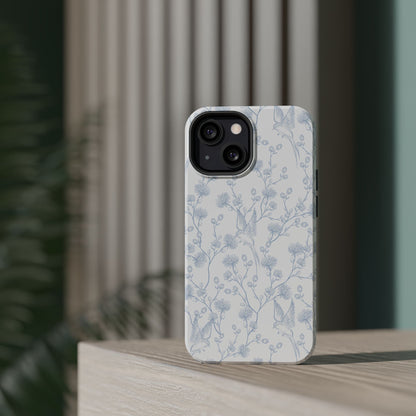 Bluebird Blossom Magnetic iPhone Case