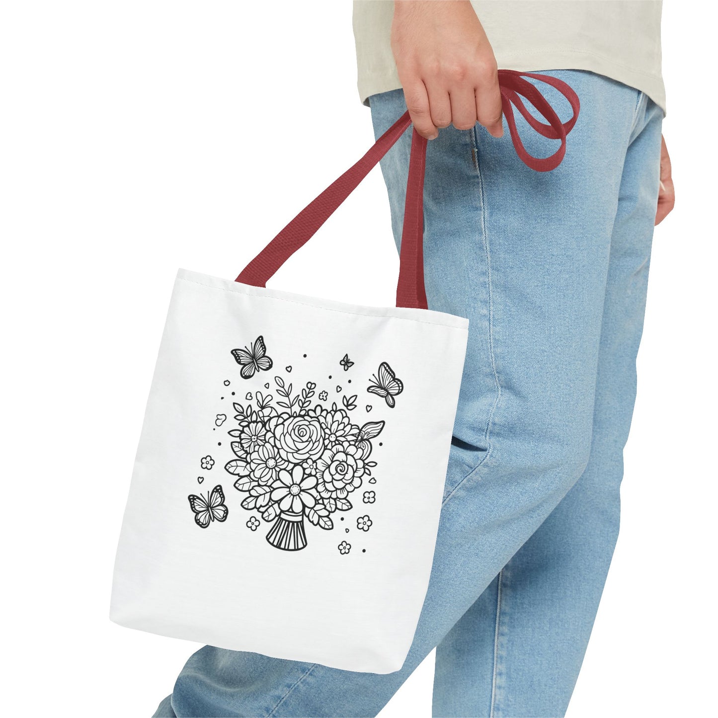 Color Me Flowers Tote Bag