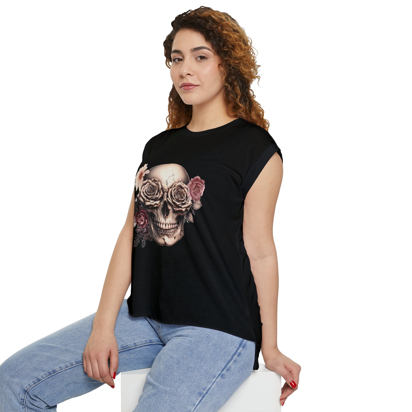 Rustic Garden Skull Muscle Tee