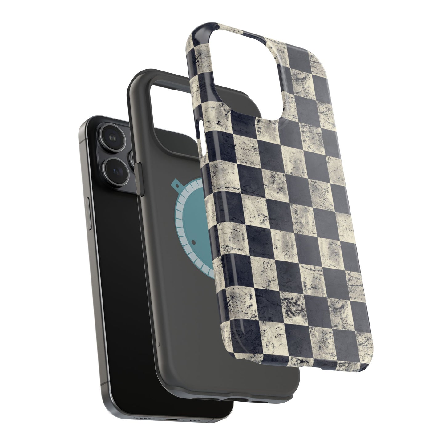 Checkered Magnetic iPhone Case