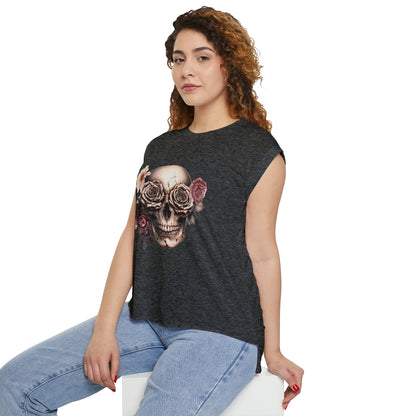 Rustic Garden Skull Muscle Tee