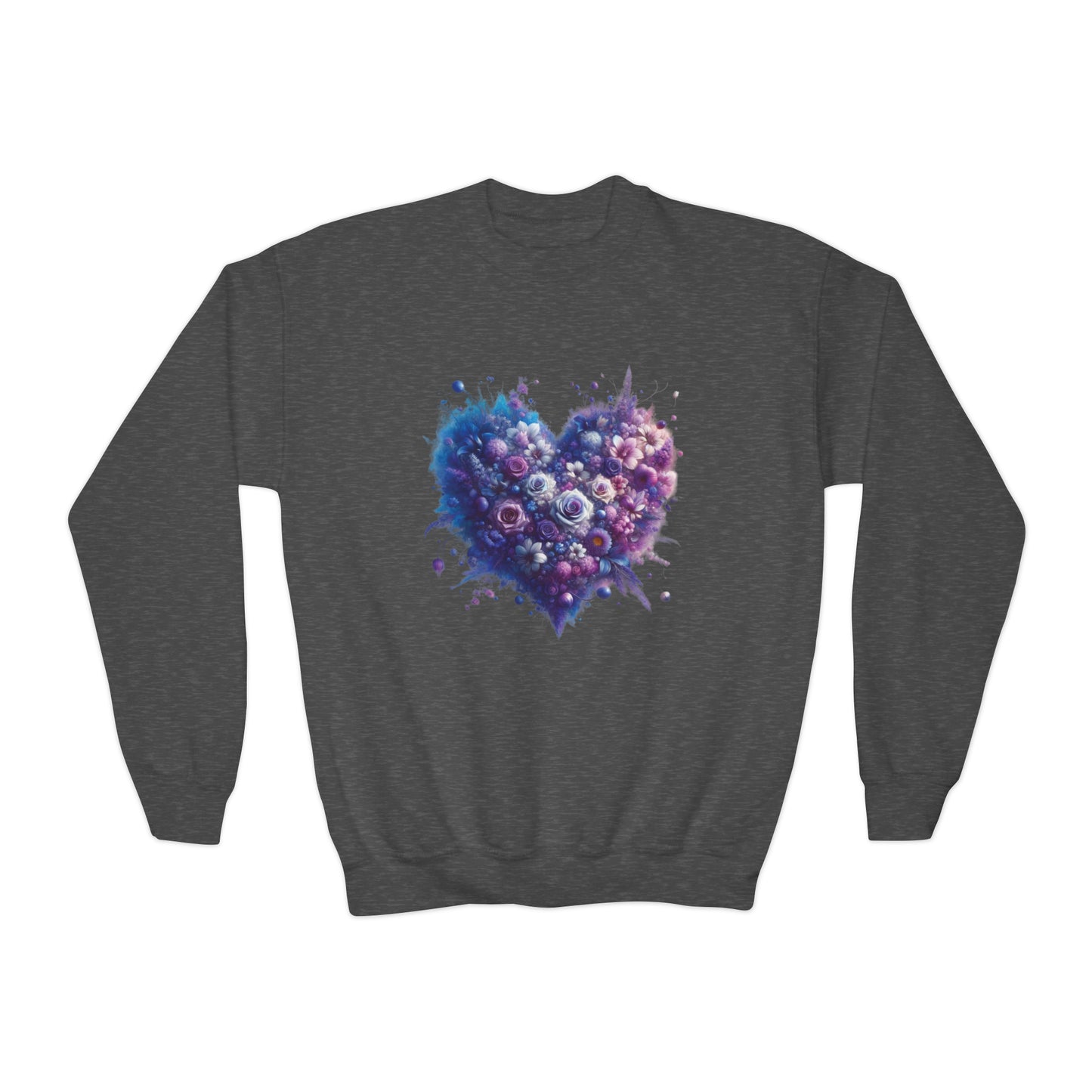 Kids Floral Heart Sweatshirt