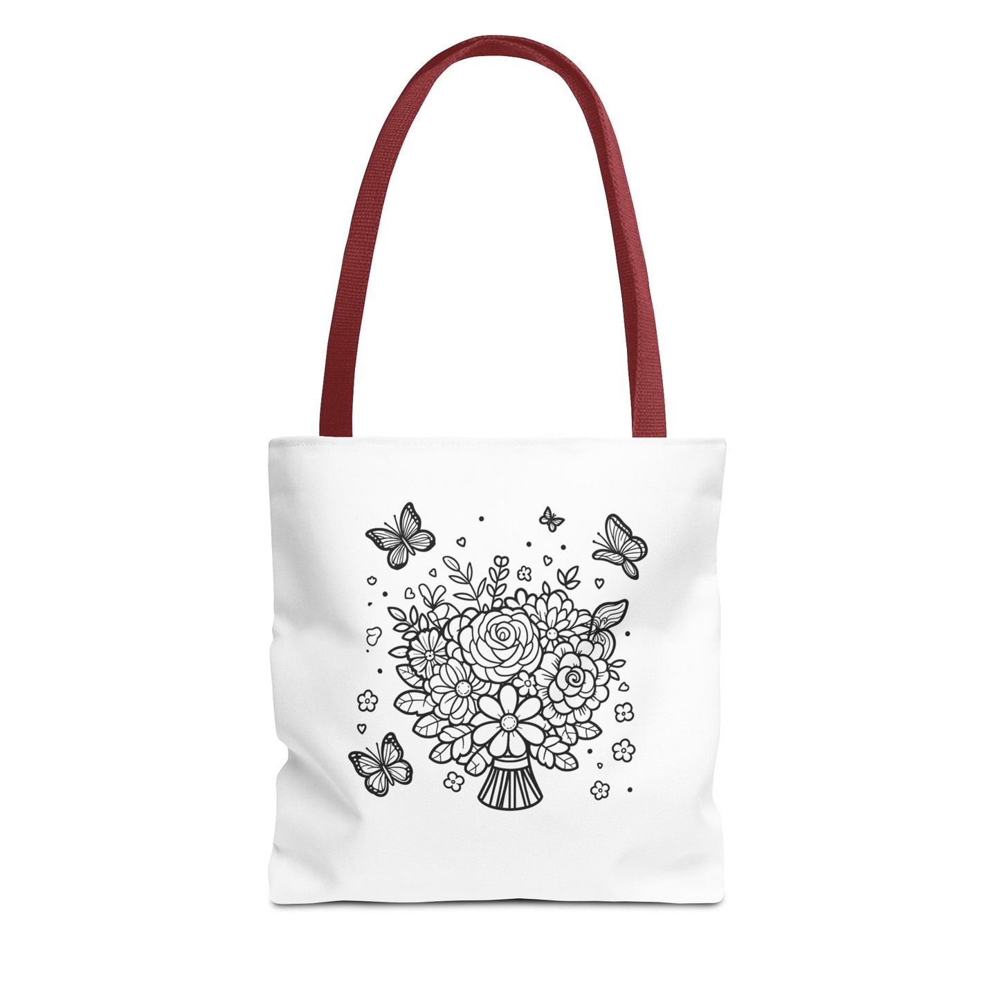 Color Me Flowers Tote Bag