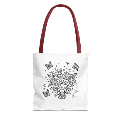 Color Me Flowers Tote Bag