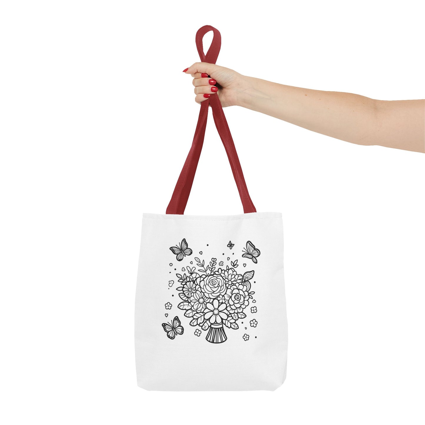 Color Me Flowers Tote Bag