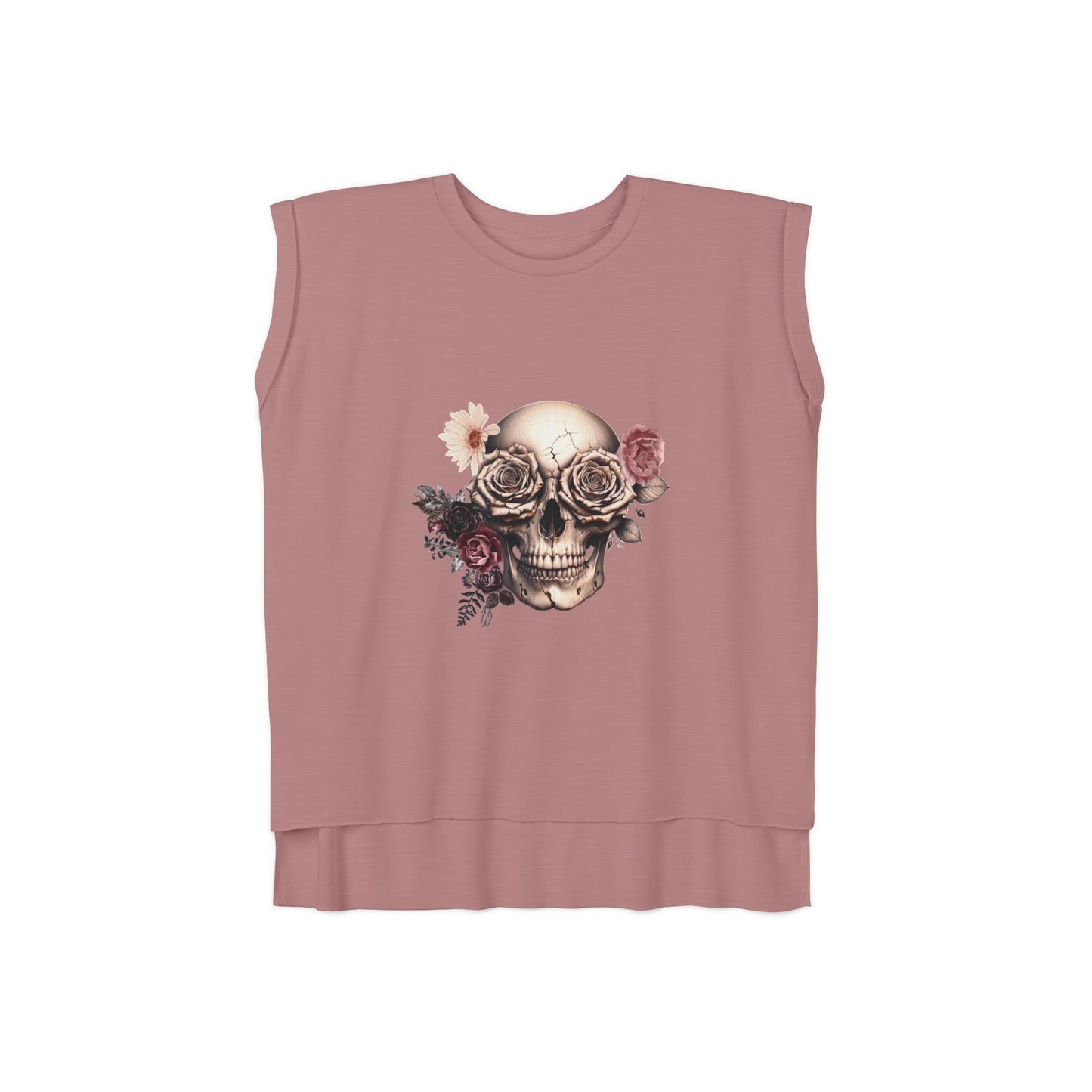 Rustic Garden Skull Muscle Tee