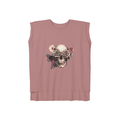 Rustic Garden Skull Muscle Tee