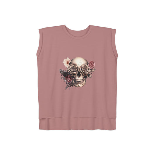 Rustic Garden Skull Muscle Tee