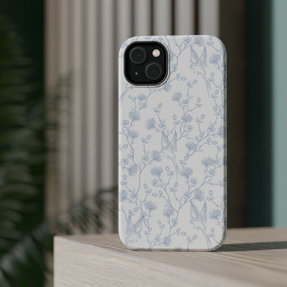 Bluebird Blossom Magnetic iPhone Case