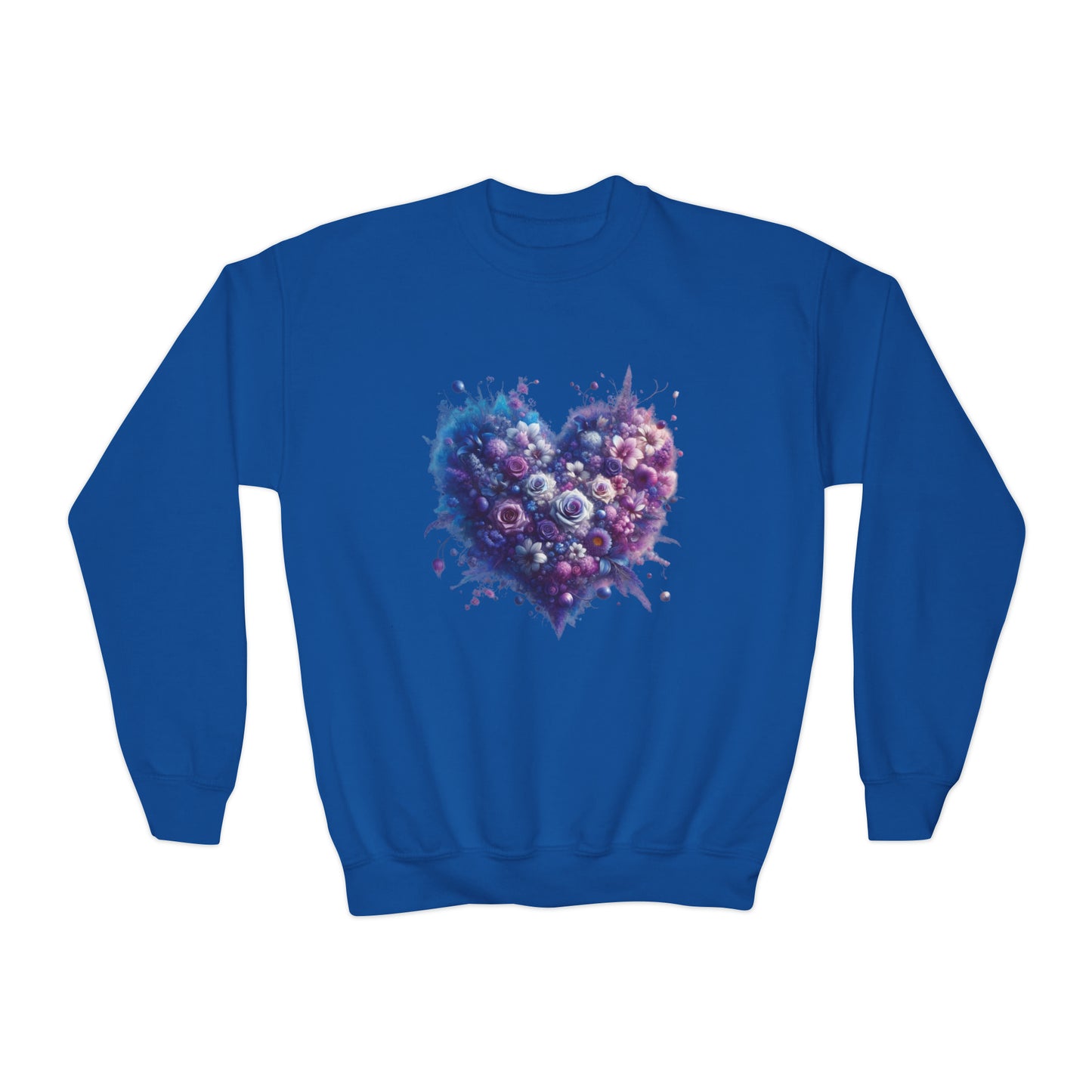Kids Floral Heart Sweatshirt