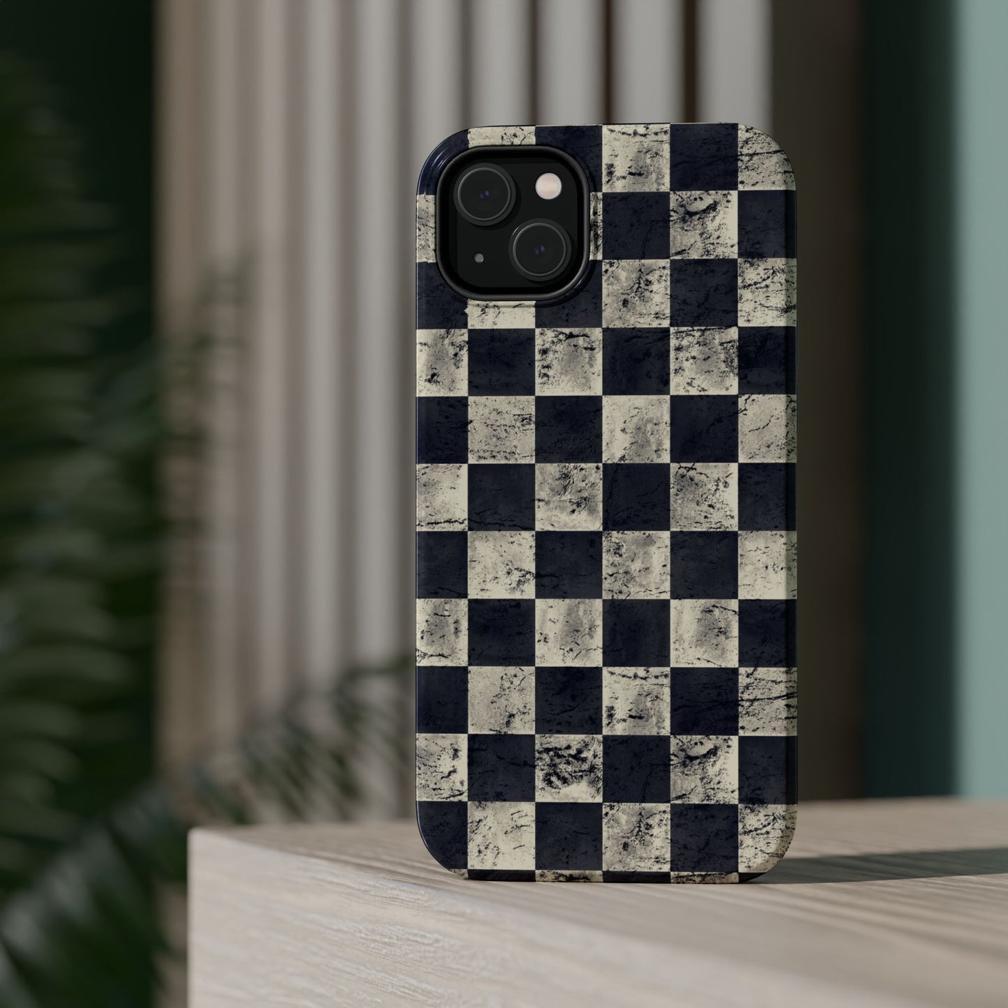 Checkered Magnetic iPhone Case