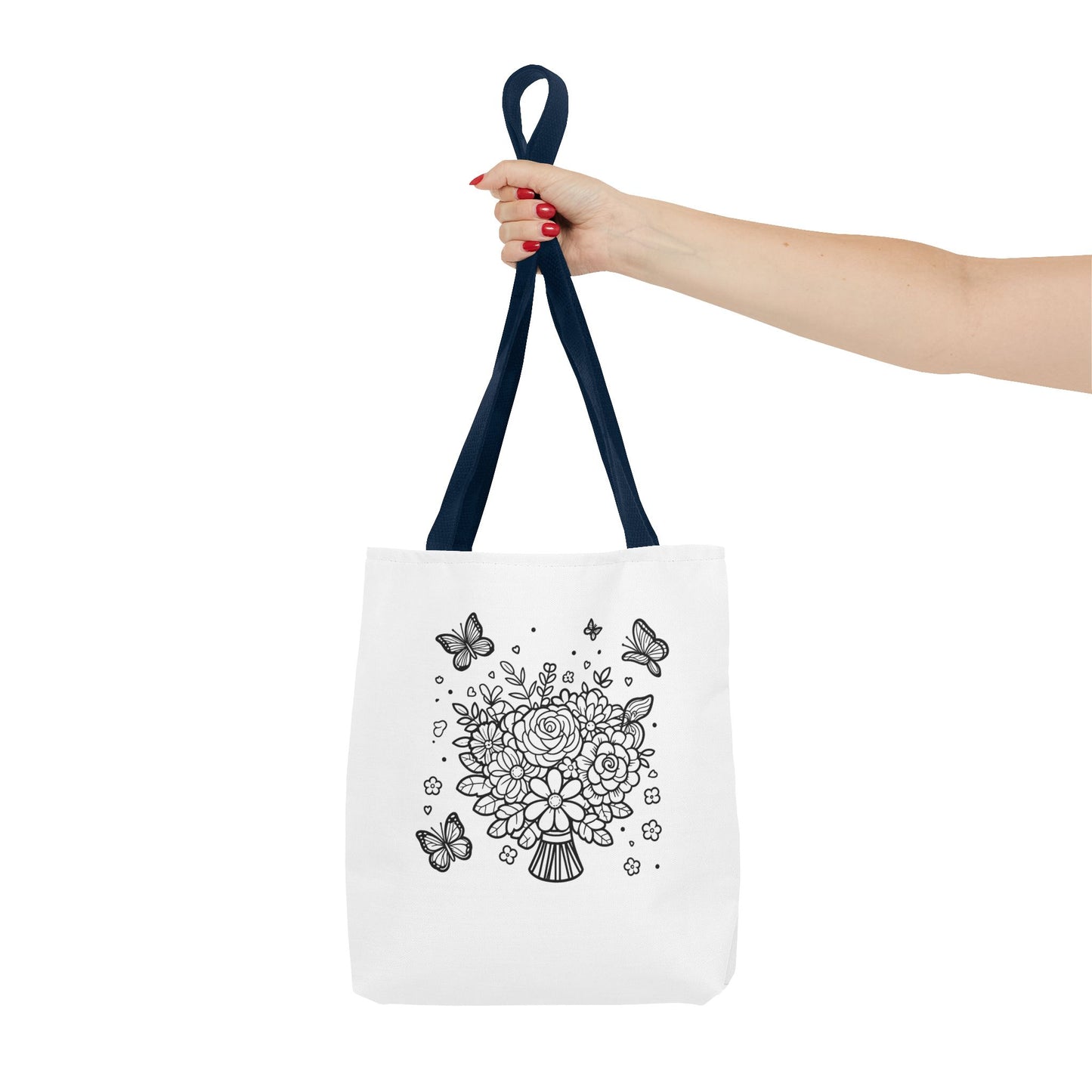 Color Me Flowers Tote Bag