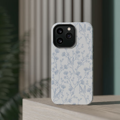 Bluebird Blossom Magnetic iPhone Case