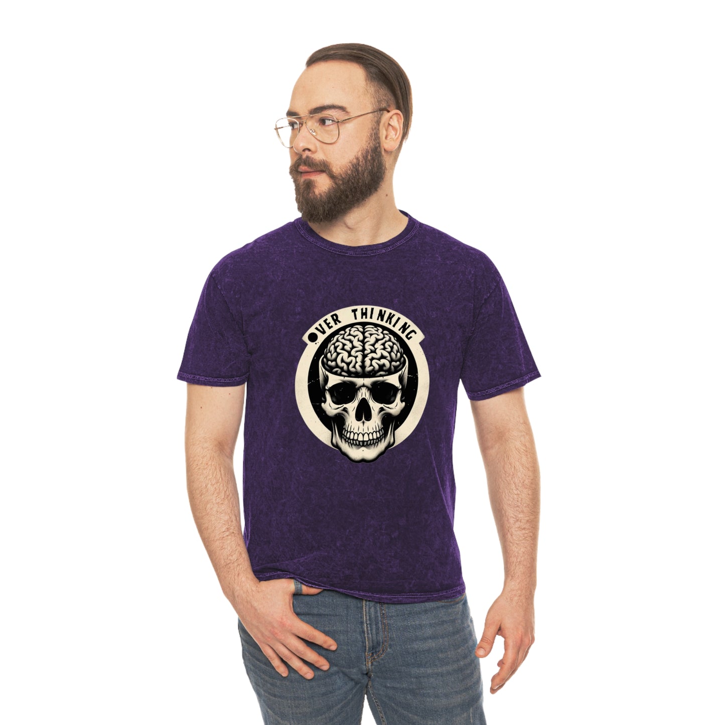 Overthinking Skelly Mineral Wash Tee