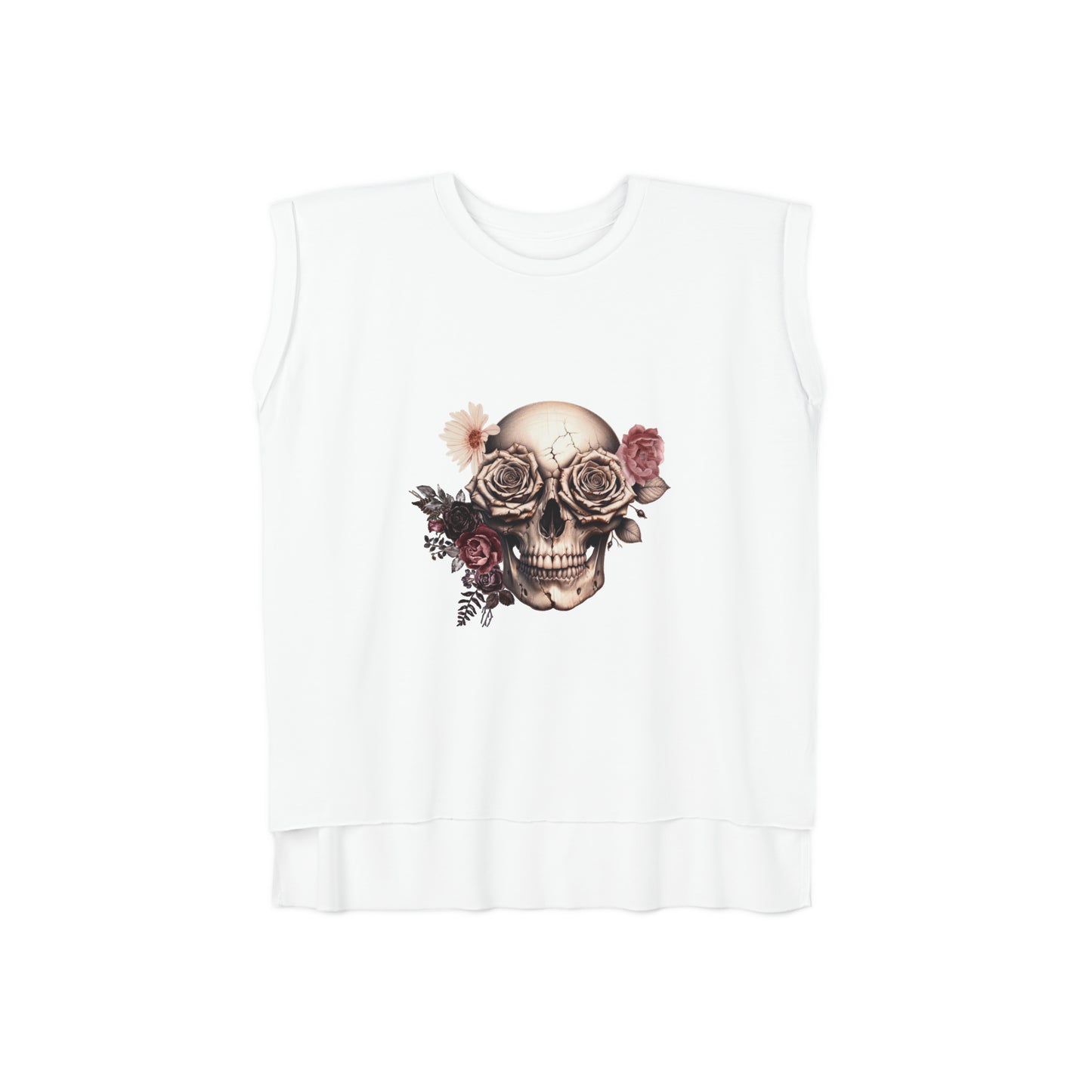 Rustic Garden Skull Muscle Tee