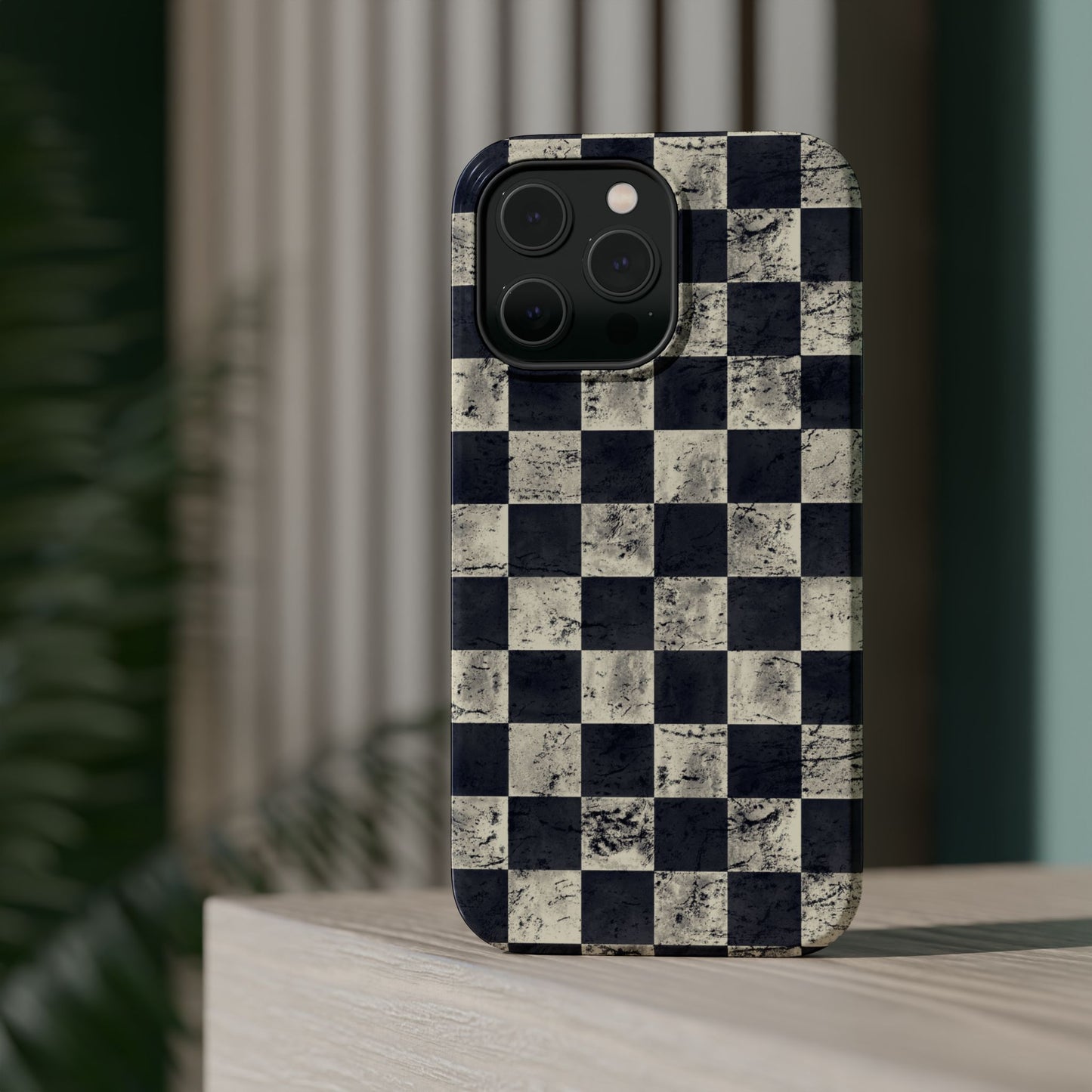 Checkered Magnetic iPhone Case