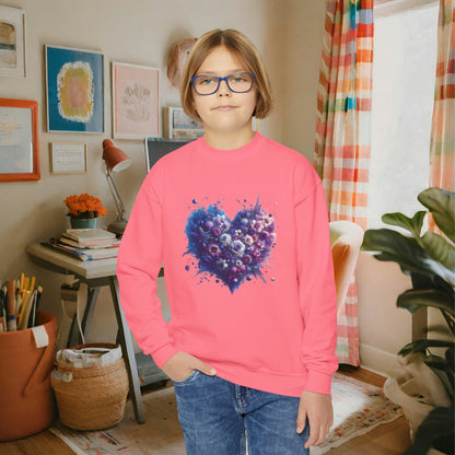 Kids Floral Heart Sweatshirt