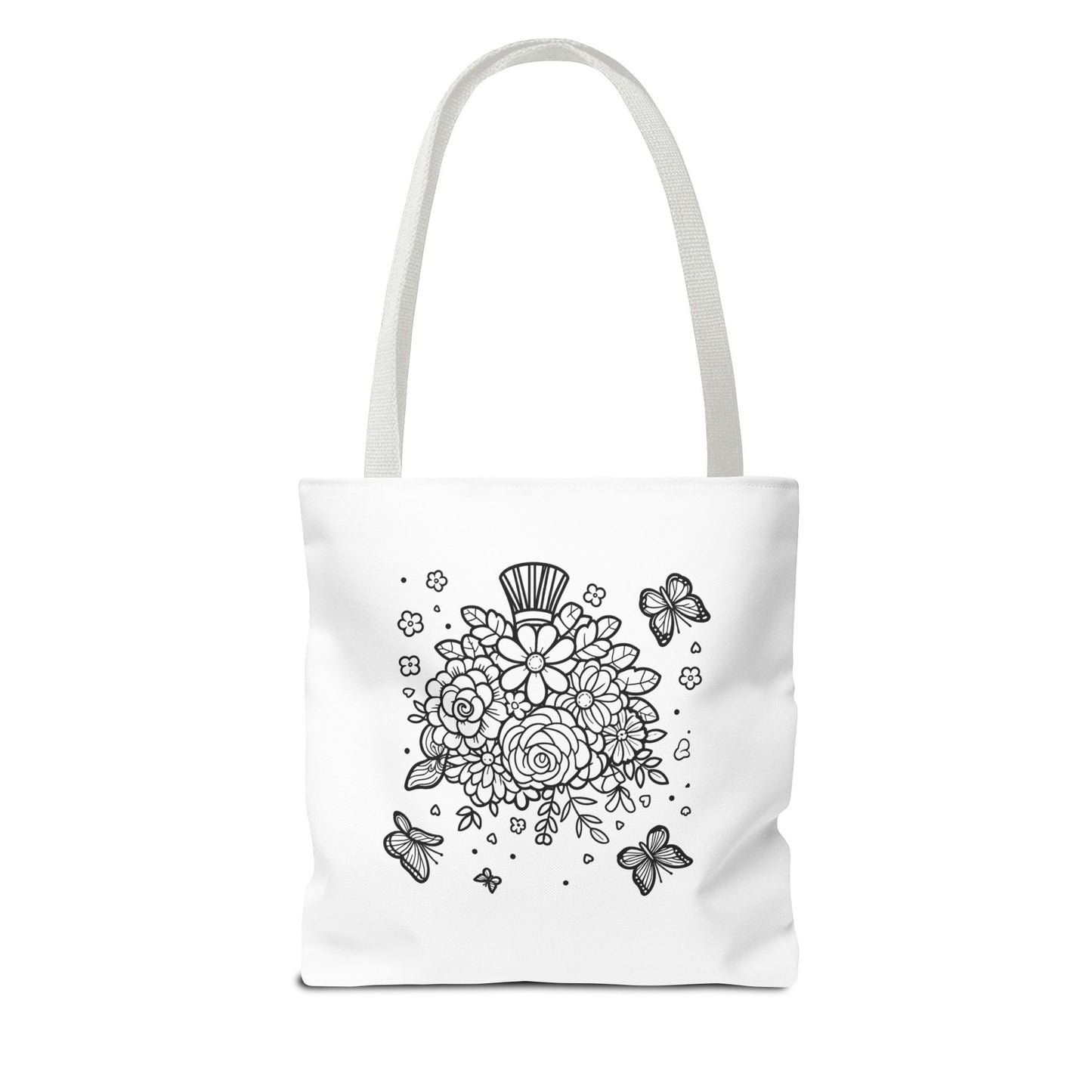 Color Me Flowers Tote Bag