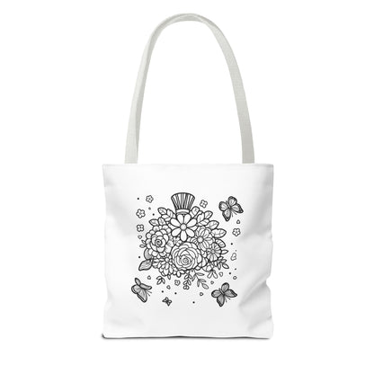 Color Me Flowers Tote Bag