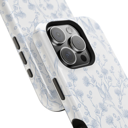 Bluebird Blossom Magnetic iPhone Case