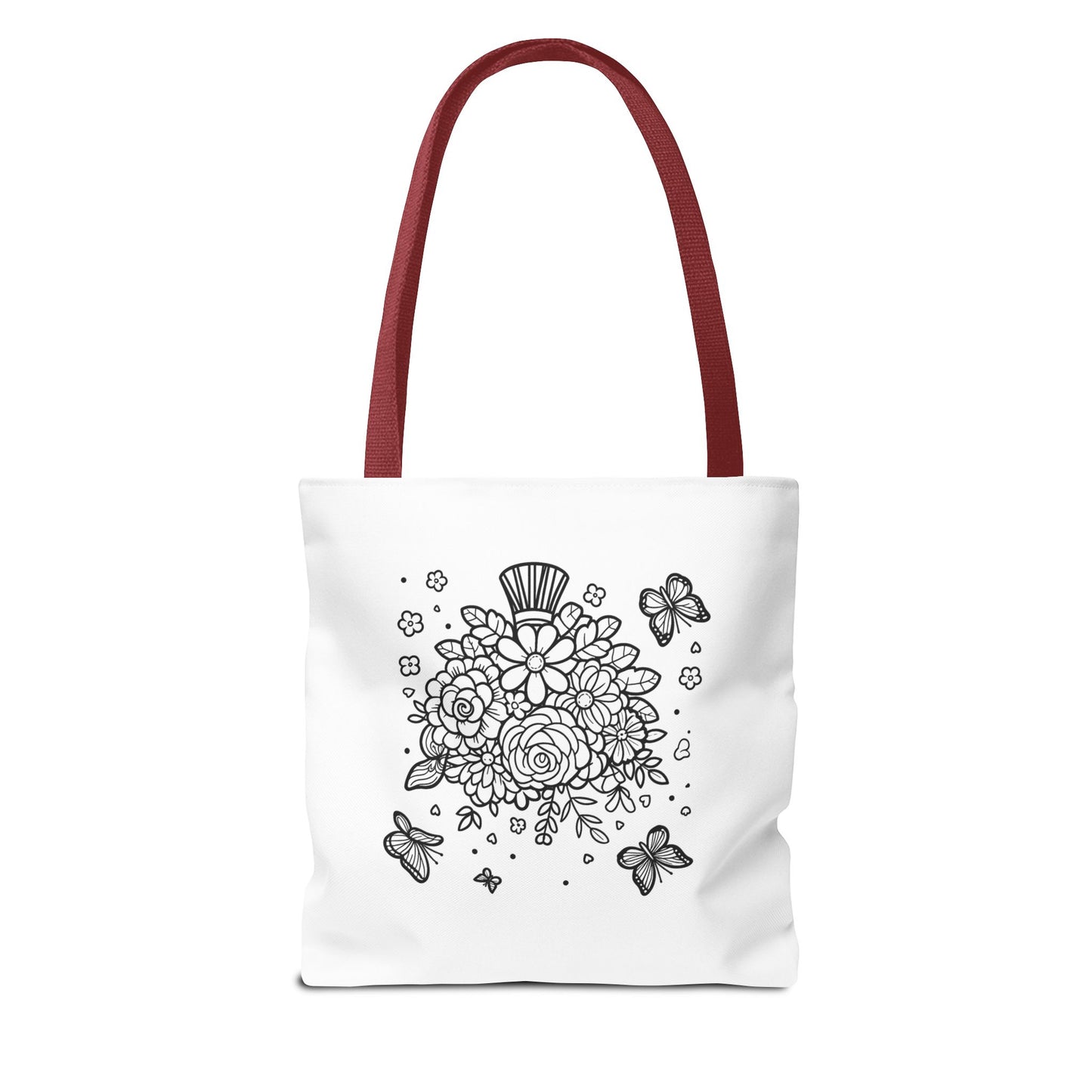 Color Me Flowers Tote Bag