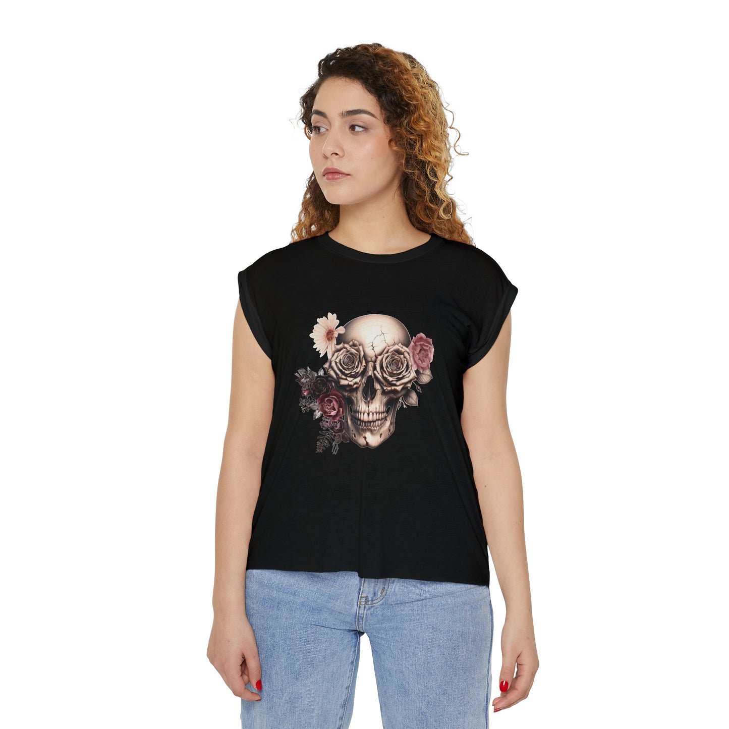 Rustic Garden Skull Muscle Tee