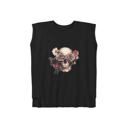 Rustic Garden Skull Muscle Tee