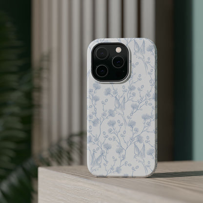 Bluebird Blossom Magnetic iPhone Case